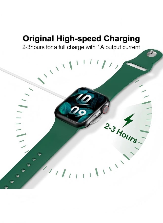 Fast Charging USB C Watch Charger Cord Compatible for Apple Watch, Magnetic Watch Charging Cable Compatible for Watch Series 9/8/7/Ultra/Ultra2/SE2/6/5/4/3/2/1/SE1, Type C Cord, 1M