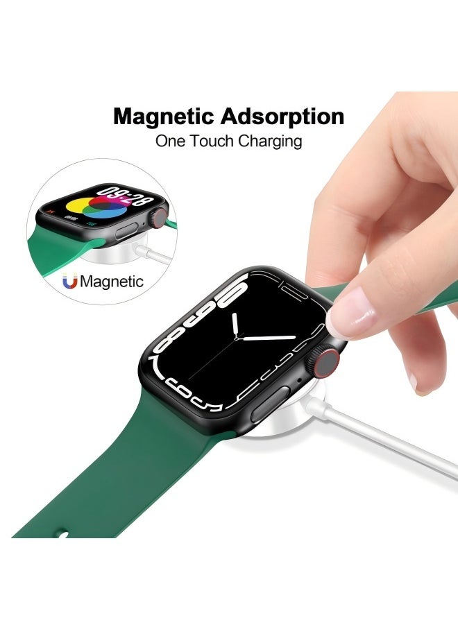 Fast Charging USB C Watch Charger Cord Compatible for Apple Watch, Magnetic Watch Charging Cable Compatible for Watch Series 9/8/7/Ultra/Ultra2/SE2/6/5/4/3/2/1/SE1, Type C Cord, 1M