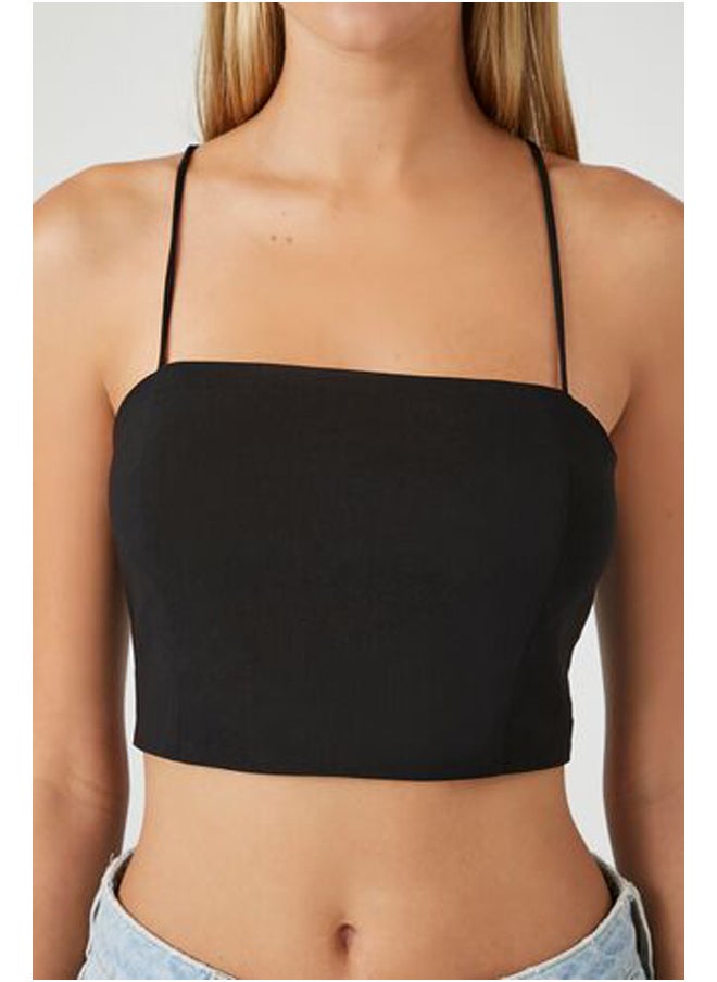 FOREVER 21 Crisscross Lace-Back Cropped Cami  - Image 5