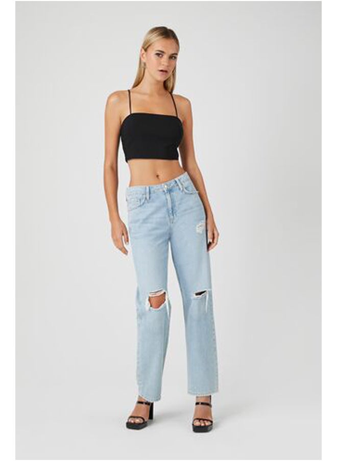 FOREVER 21 Crisscross Lace-Back Cropped Cami  - Image 4