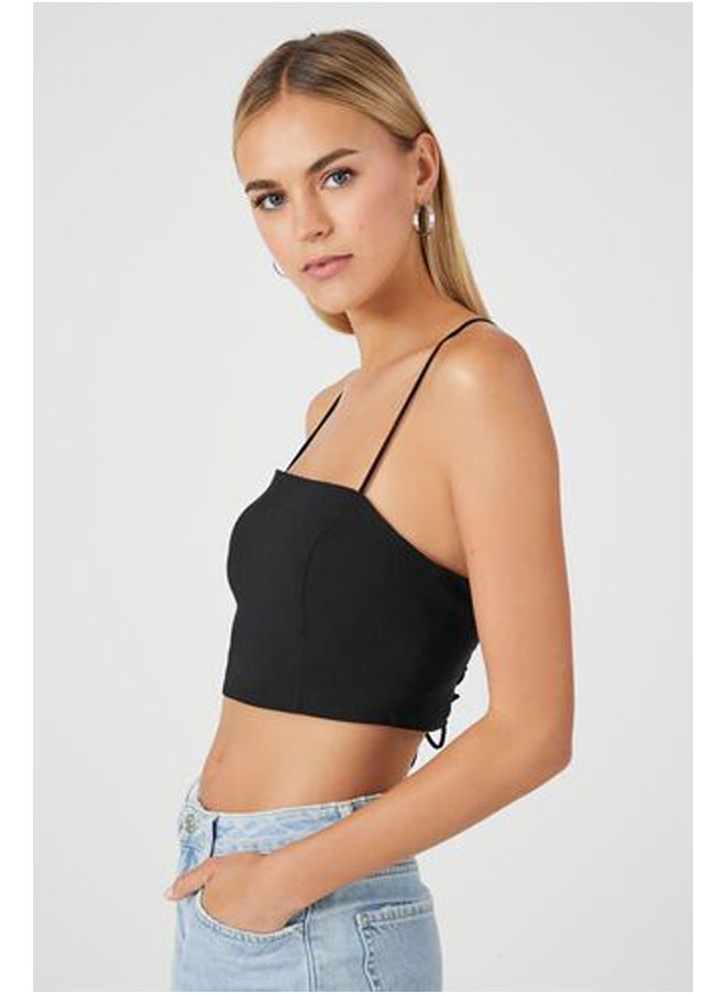 FOREVER 21 Crisscross Lace-Back Cropped Cami  - Image 2
