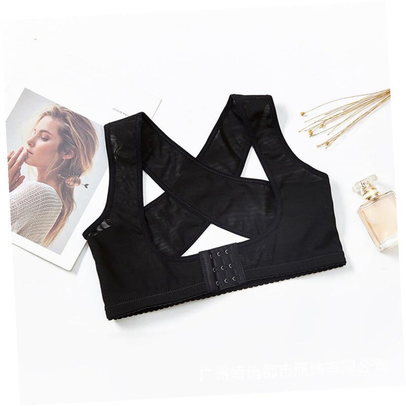 Adjustable Posture Corrector Belt For Men Women Black XL Back Support Brace - Image 3