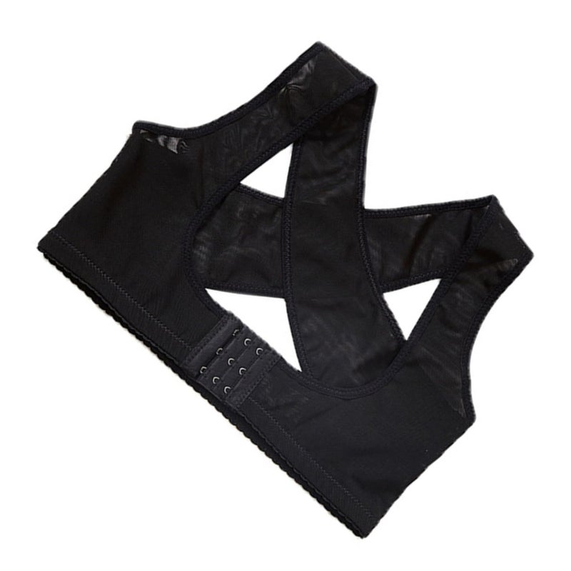 Adjustable Posture Corrector Belt For Men Women Black XL Back Support Brace - Image 2