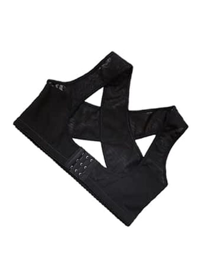 Adjustable Posture Corrector Belt For Men Women Black XL Back Support Brace - Image 1