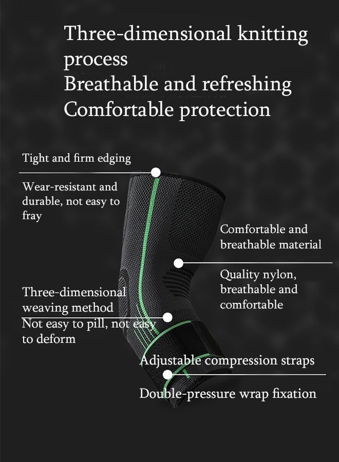 KANGLI 1PCS Elastic Elbow Sleeves Bandage Compression Elbow Support Pads for Weight Lifting Powerlifting Bodybuilding Arm Wrap Brace Strap - Image 2