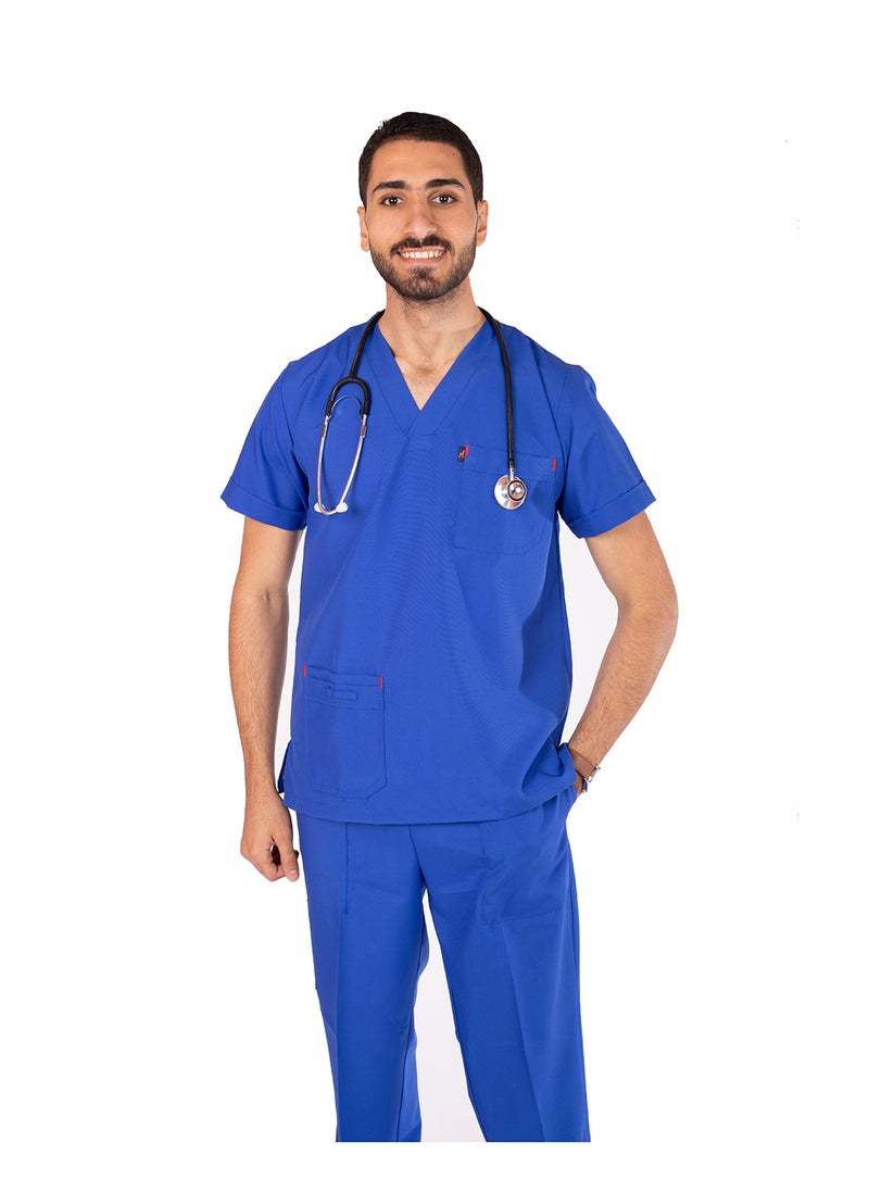 APEX Classic Scrub 1/2 Sleeve Male Blue MIX C 