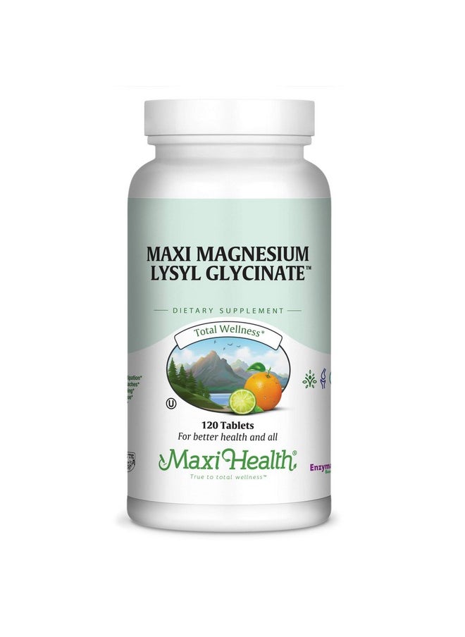 Maxi Health Maxi Magnesium Lysyl Glycinate Capsule Better Absorption 120 Capsuleskosher  - Image 1