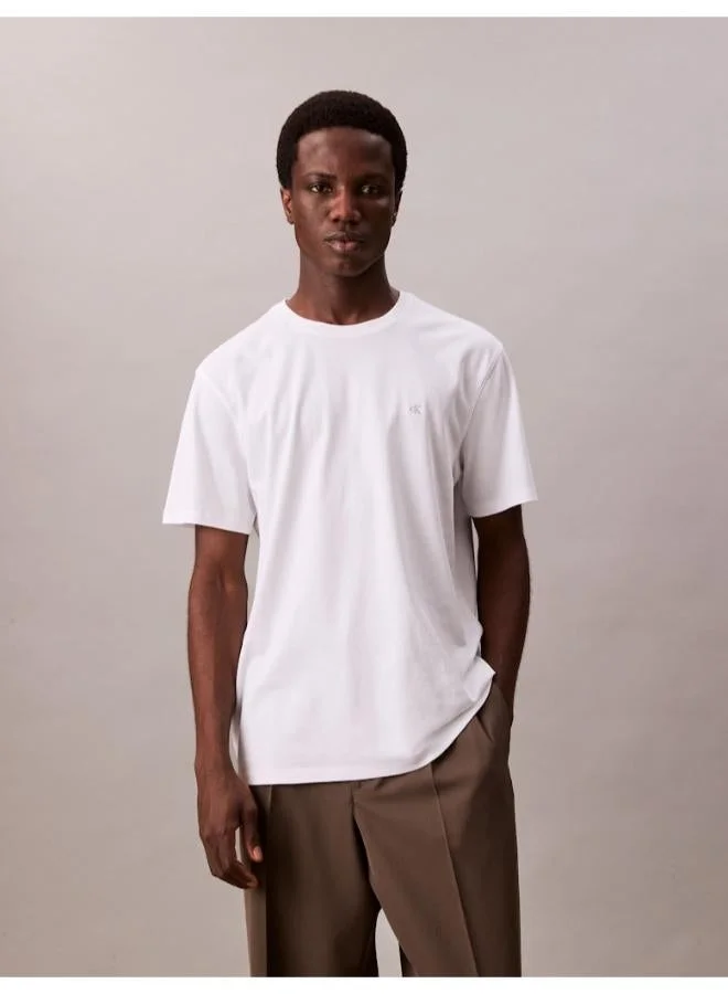 Textured Cotton T-Shirt