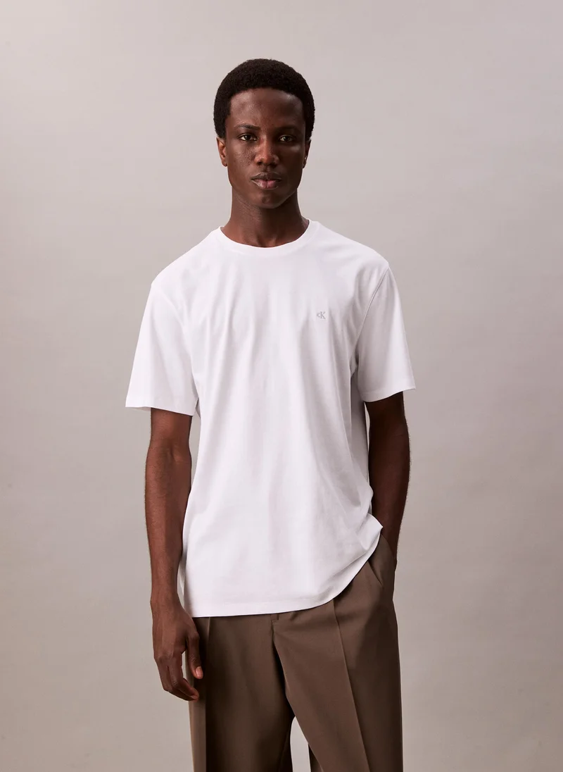 CALVIN KLEIN Textured Cotton T-Shirt