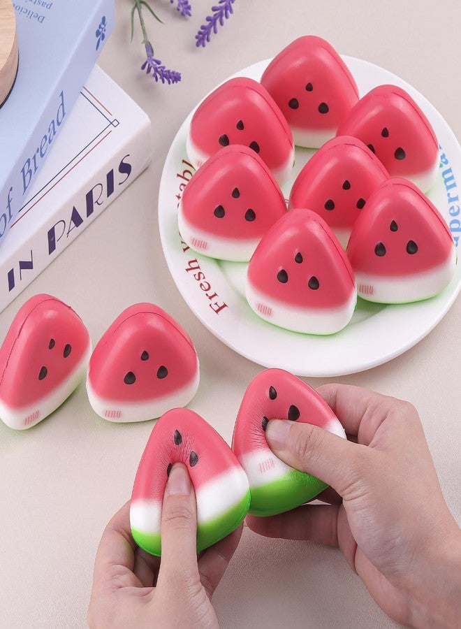Anboor 12 Pcs Squishies Toys for Kids Watermelon Bulk Small Slow Rising Foam Mini Food Squishys Stress Squishes Cute Squeeze Toy - Image 4