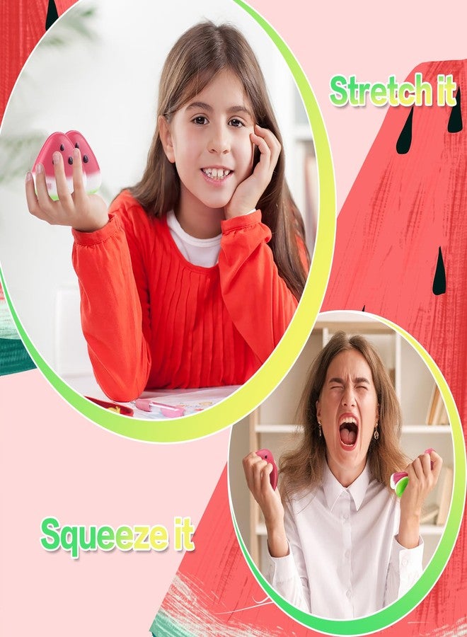 Anboor 12 Pcs Squishies Toys for Kids Watermelon Bulk Small Slow Rising Foam Mini Food Squishys Stress Squishes Cute Squeeze Toy - Image 5