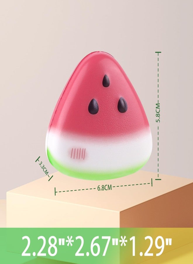 Anboor 12 Pcs Squishies Toys for Kids Watermelon Bulk Small Slow Rising Foam Mini Food Squishys Stress Squishes Cute Squeeze Toy - Image 2
