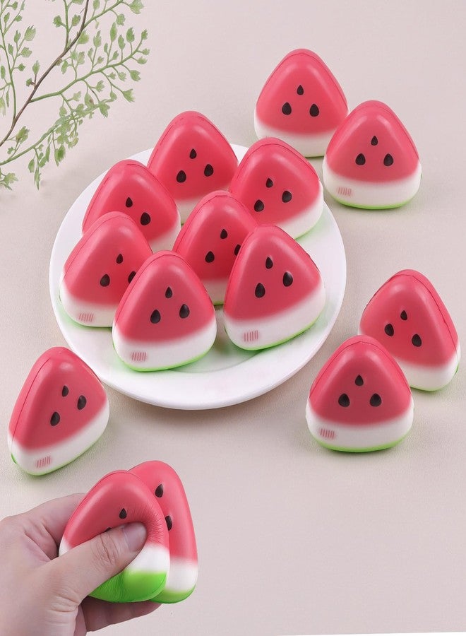 Anboor 12 Pcs Squishies Toys for Kids Watermelon Bulk Small Slow Rising Foam Mini Food Squishys Stress Squishes Cute Squeeze Toy - Image 1