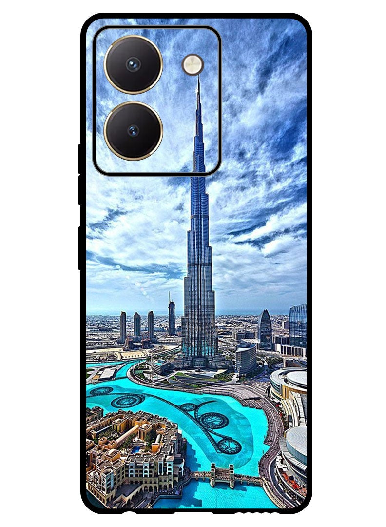 Theodor Protective Case Anti Scratch Shock Proof Bumper Cover For Vivo Y77t Burj Khalifa in Day - Image 1