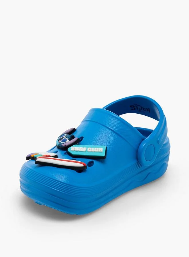 Disney BLUE Disney Boys Backstrap Stitch Accent Clogs for Men | Best Price UAE
