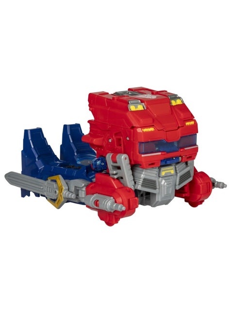Transformers One Movie Power Flip Optimus Prime (Orion Pax) Converting Action Figure, 4 Modes, 10-inch Interactive Electronic Toy, Lights & Sounds, Age 6+