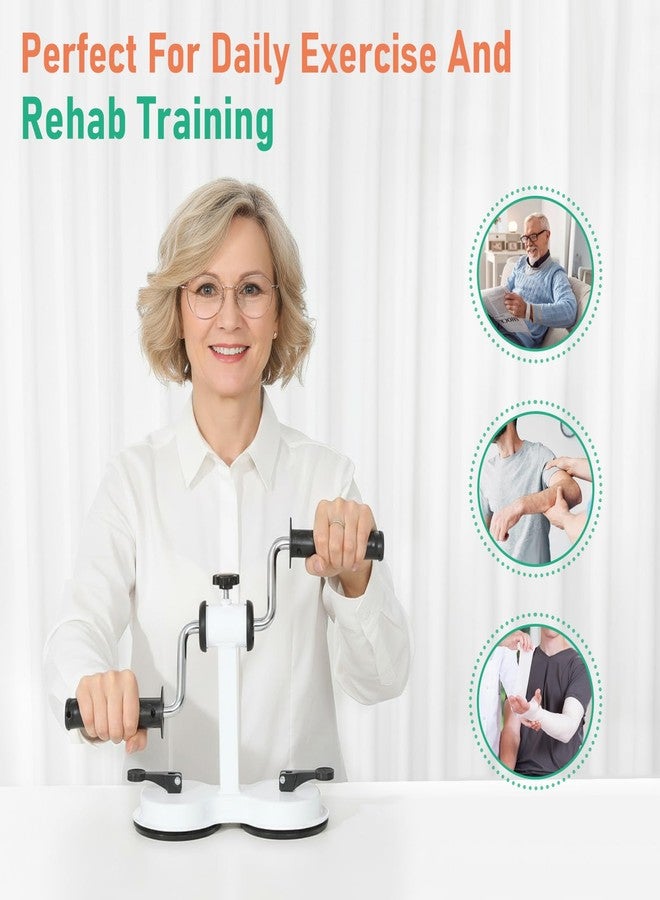 JFMkaer Arm Bike for Physical Therapy Table Top, Arm Rehabilitation Exerciser for Seniors, Home Fitness Equipment for Arm and Shoulder Workout, Shoulder Bike for Physical Therapy - Image 4