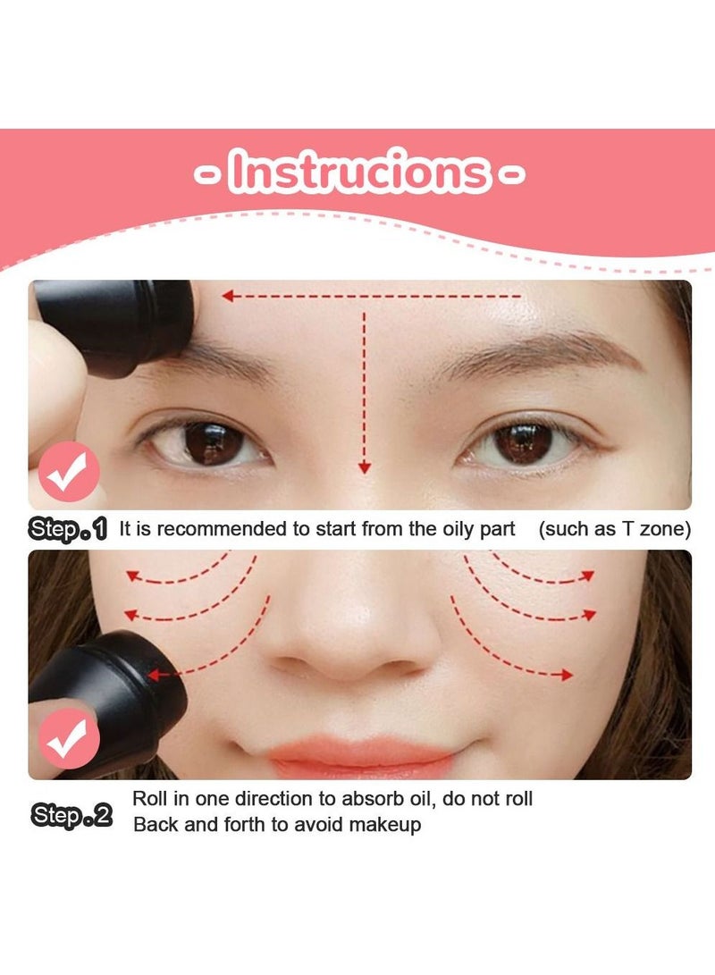 Generic Face Oil Absorbing Roller Volcanic Stone Blemish Remover Face T-zone Oil Removing Rolling Stick Ball - Image 4