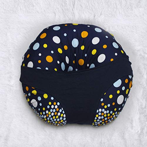 Kradyl Kroft 5in1 Baby Feeding Pillow with 100% Cotton Removable Cover | Breastfeeding Pillow | Nursing Pillow with Belt and Hoop (Magic Polka) - Image 4