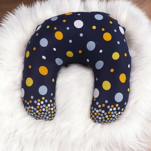 Kradyl Kroft 5in1 Baby Feeding Pillow with 100% Cotton Removable Cover | Breastfeeding Pillow | Nursing Pillow with Belt and Hoop (Magic Polka) - Image 2
