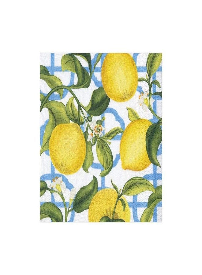 Caspari Seville Paper Party Cocktail Napkins in Ivory - Two Packs of 20 - Image 2