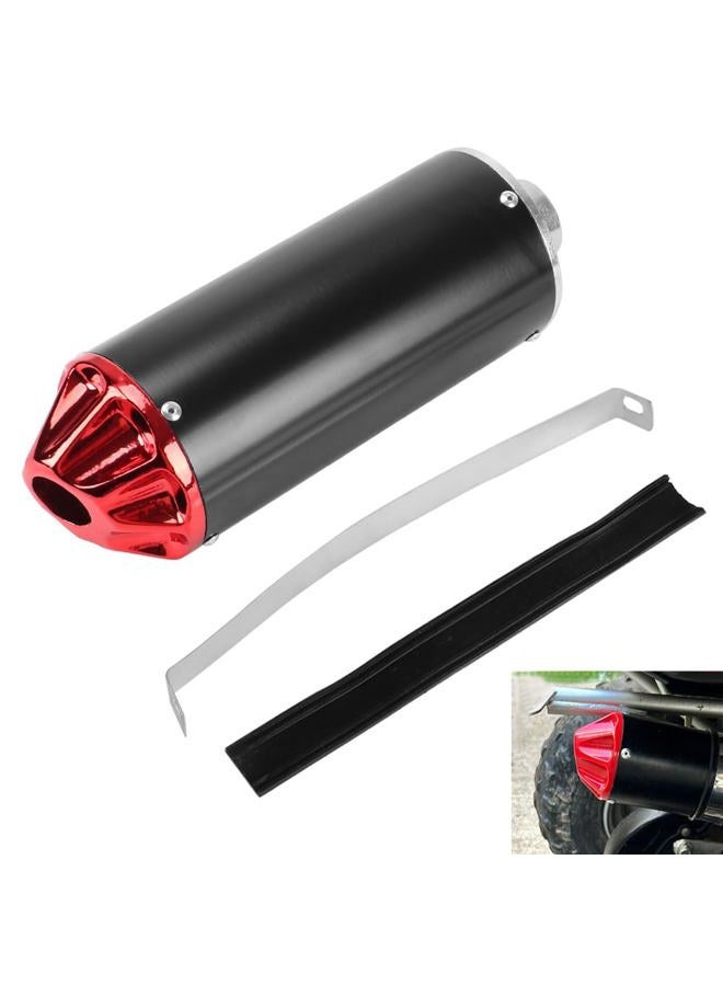 Cylemoto 28mm 1.1" Exhaust Muffler Silencer Pipe for CRF50 XR50 KLX Coolster SSR Thumpstar TTR YCF Lifan Apollo 50cc 70cc 90cc 110cc 125cc Chinese Pit Trail Dirt Bike Mini Bike Motorcycle Motocross Parts Red - Image 1