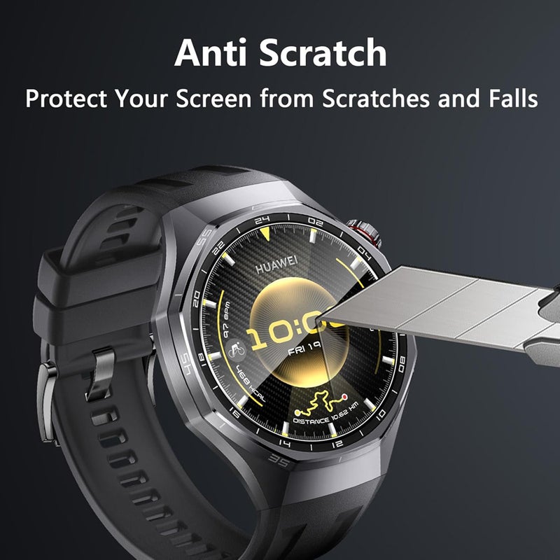 SJet 2 Pack Screen Protector for Huawei GT6 Pro 46mm, with Auto-alignment Installation kit, HD Scratch-Resistant Tempered Glass Screen Protector for Huawei GT 6 Pro 46mm - Image 3