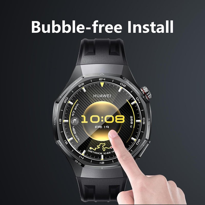 SJet 2 Pack Screen Protector for Huawei GT6 Pro 46mm, with Auto-alignment Installation kit, HD Scratch-Resistant Tempered Glass Screen Protector for Huawei GT 6 Pro 46mm - Image 5