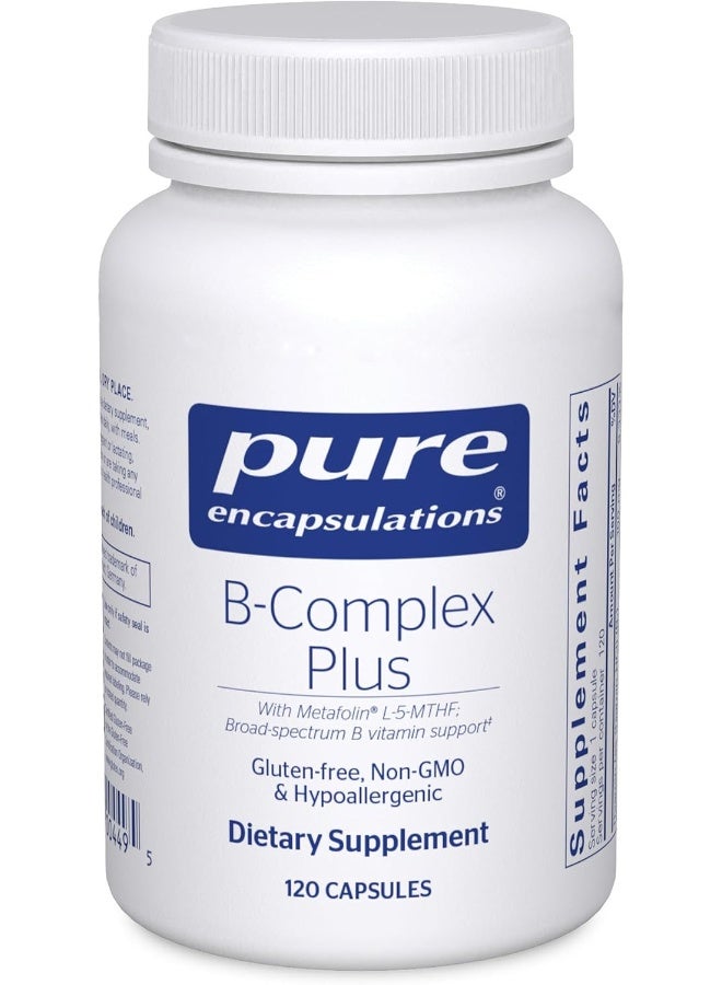 Pure Encapsulations B-Complex Plus Vitamin Supplement (120 Capsules) - Image 1