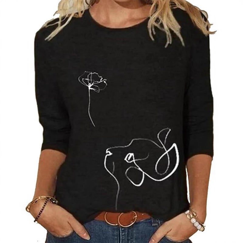 Long-Sleeved Export Men'S T-Shirt 3D Digital Printing Round Neck Long-Sleeved Manufacturer 3D T-Shirt - Image 3