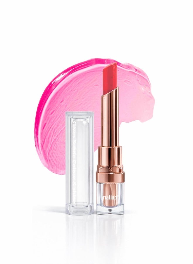 Maliao Long-Lasting Gel Lipstick Gives Subtle Color & Shine - 24-Hour Wear, 3.8 g (CHERRY RED) - Image 1