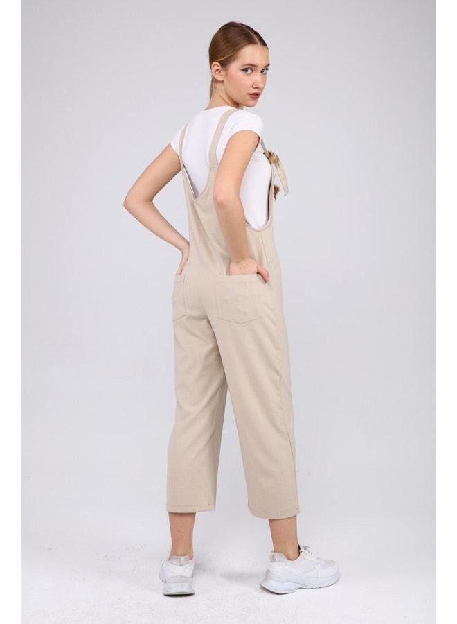 Palena Plnl6101 - Beige Women's Overalls - Image 3