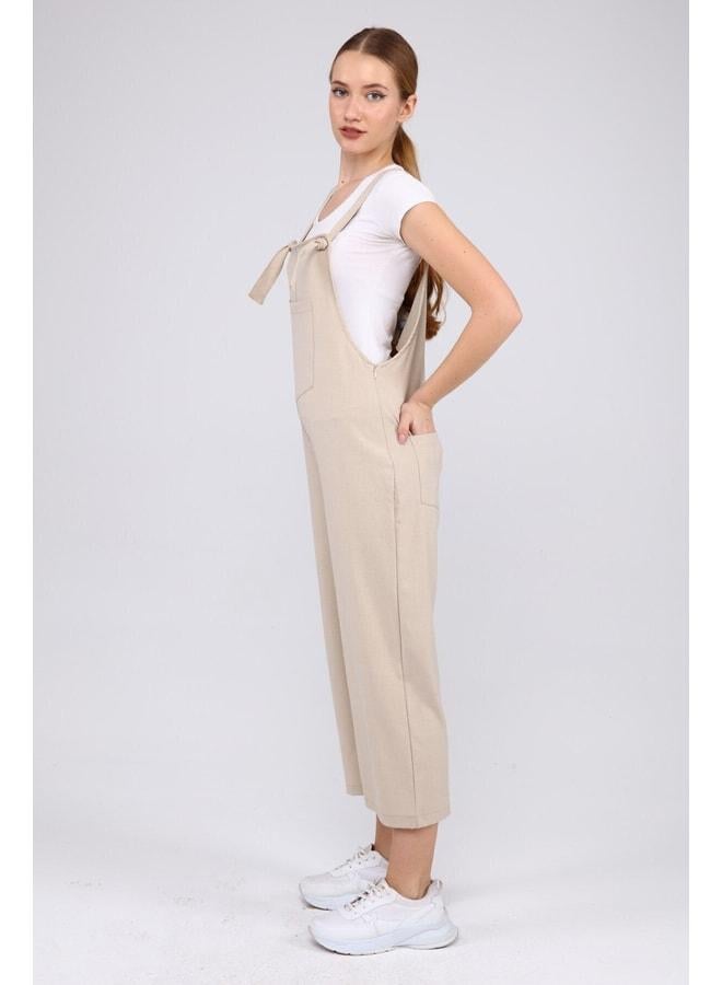 Palena Plnl6101 - Beige Women's Overalls - Image 2