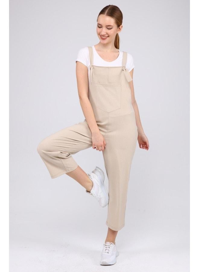Palena Plnl6101 - Beige Women's Overalls - Image 1