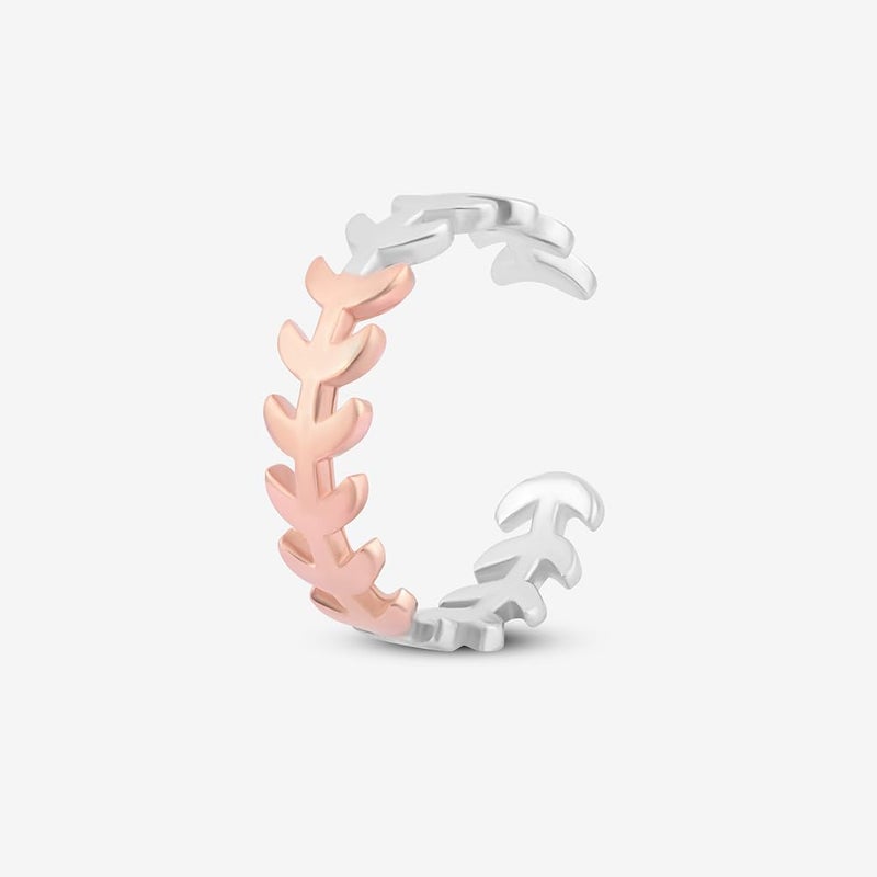TOUCH925 Store Adjustable Silver Toe Rings in Rose Gold Color | Band Foot Jewelry for Women & Girls | Silver Bichiya | Birthday and Anniversary Gift for wife - Image 2