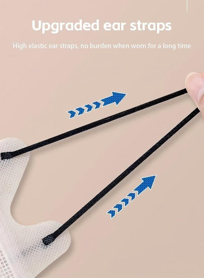 20 PCS 3D Disposable Adult Face Masks, 3-Layer Meltblown Filter Black Masks with Elastic Earloops - Image 5