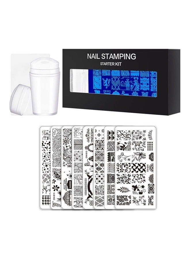 8-Piece Nail Stamping Starter Kit - Image 1