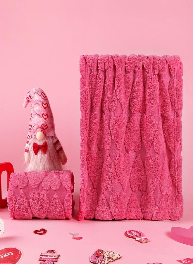 Quera 2 Pack Heart Valentine's Day Hand Towels Pale Red Bathroom Decorative Towels Set for Drying, Cleaning, Cooking, Holiday 13.7'' x 29.5'' - Image 5