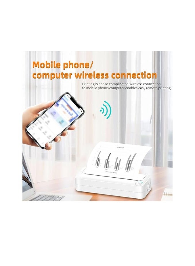 AIMO Thermal Paper, Printing Paper, 210 x 6.5m - 2 Rolls, Paper for A4 Portable Printer  Rolled Thermal Paper) - Image 4