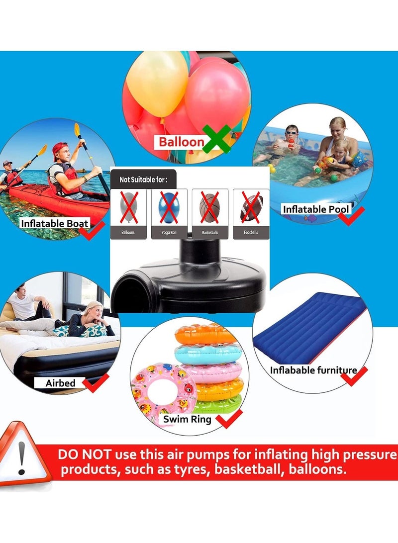 بينغ جنرال مضخة هواء كهربائية بفوهات تعبئة هواء مختلفة بلاستيك أسود - Image 3