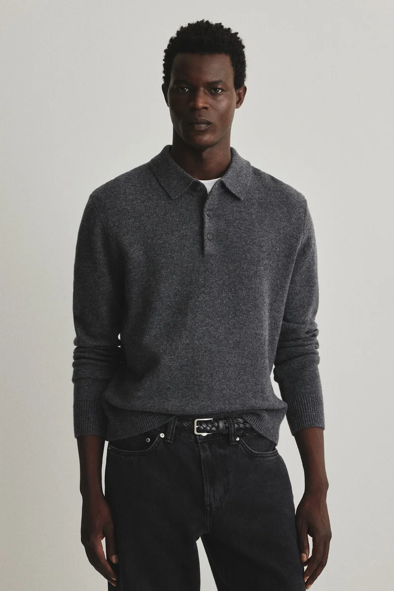 H&M Regular Fit Wool polo shirt