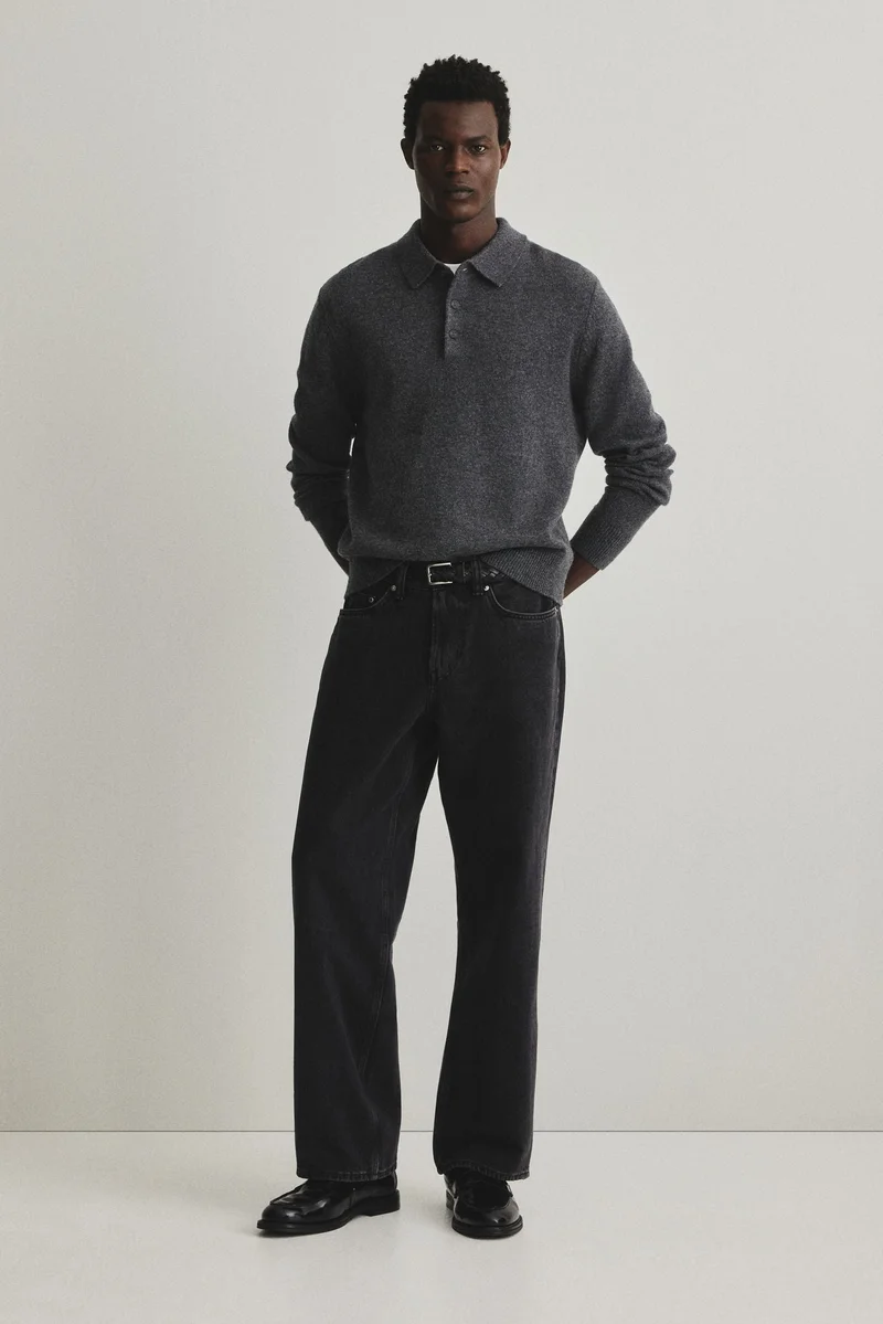 H&M Regular Fit Wool polo shirt