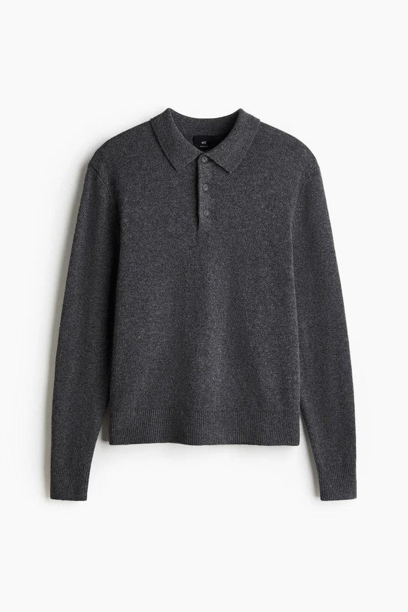 H&M Regular Fit Wool polo shirt