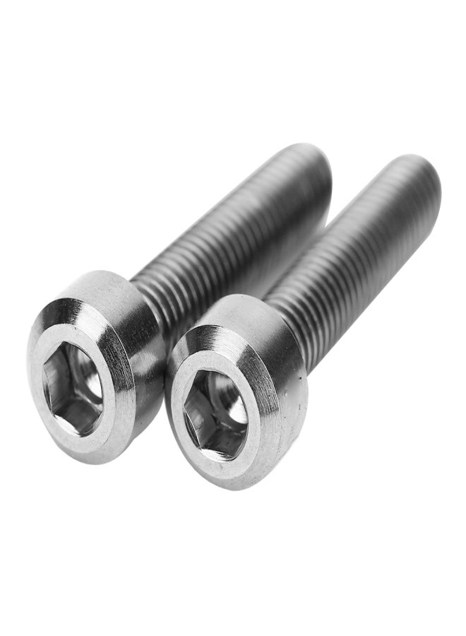 ريسك قطعتان/مجموعة براغي مقابض فرامل الدراجات المصنوعة من سبائك التيتانيوم M5x25mm، براغي دراجات جبلية (تيتانيوم) - Image 2