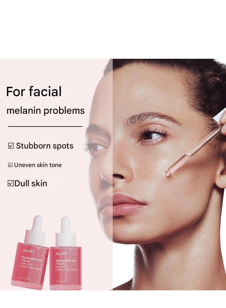 Joyvin Niacinamide Serum 10%, TXA 4% Dark Spot Correcting Serum, Dark Spot Correcting Glow Serum, Anti Pigment Spots Face Essence Brightening and Moisturising 30ml - Image 4