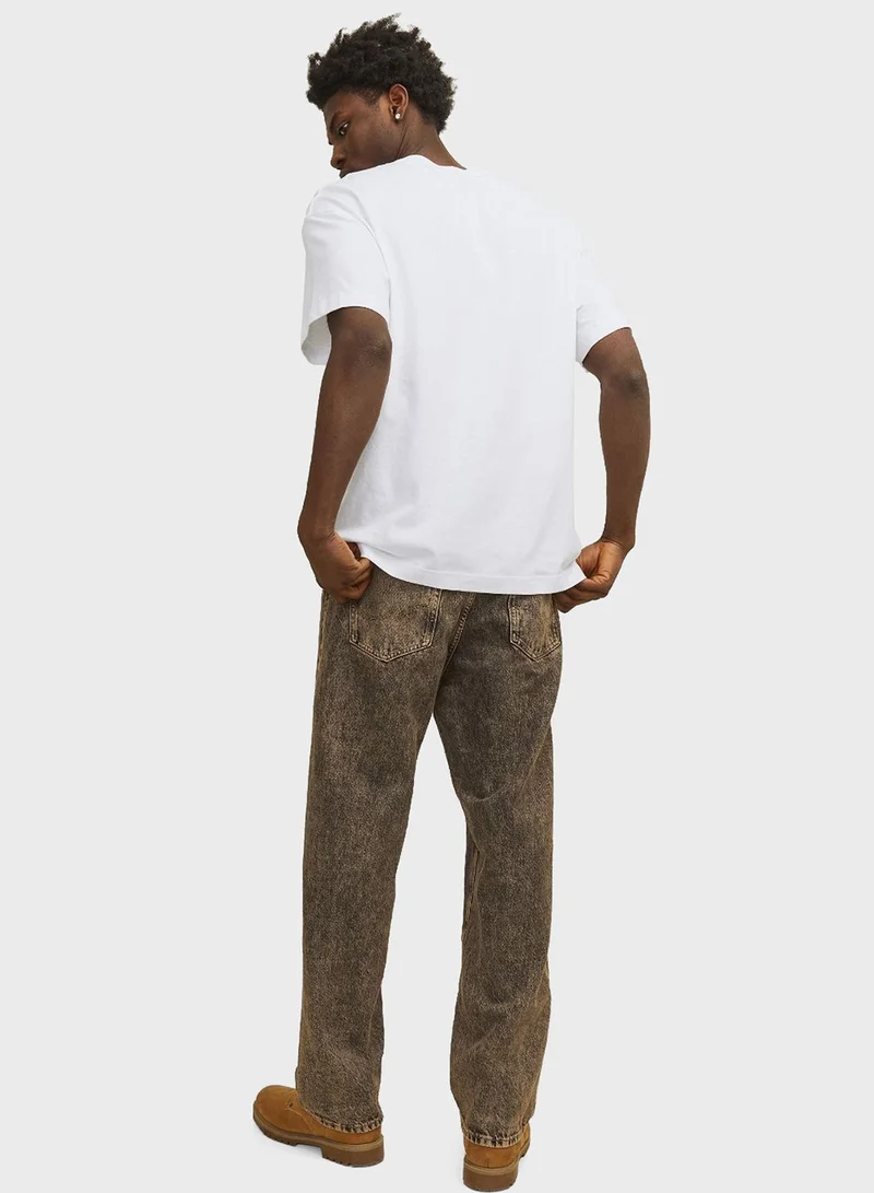 JACK & JONES Jormykonos Graphic Printed Short Sleeve T-Shirt