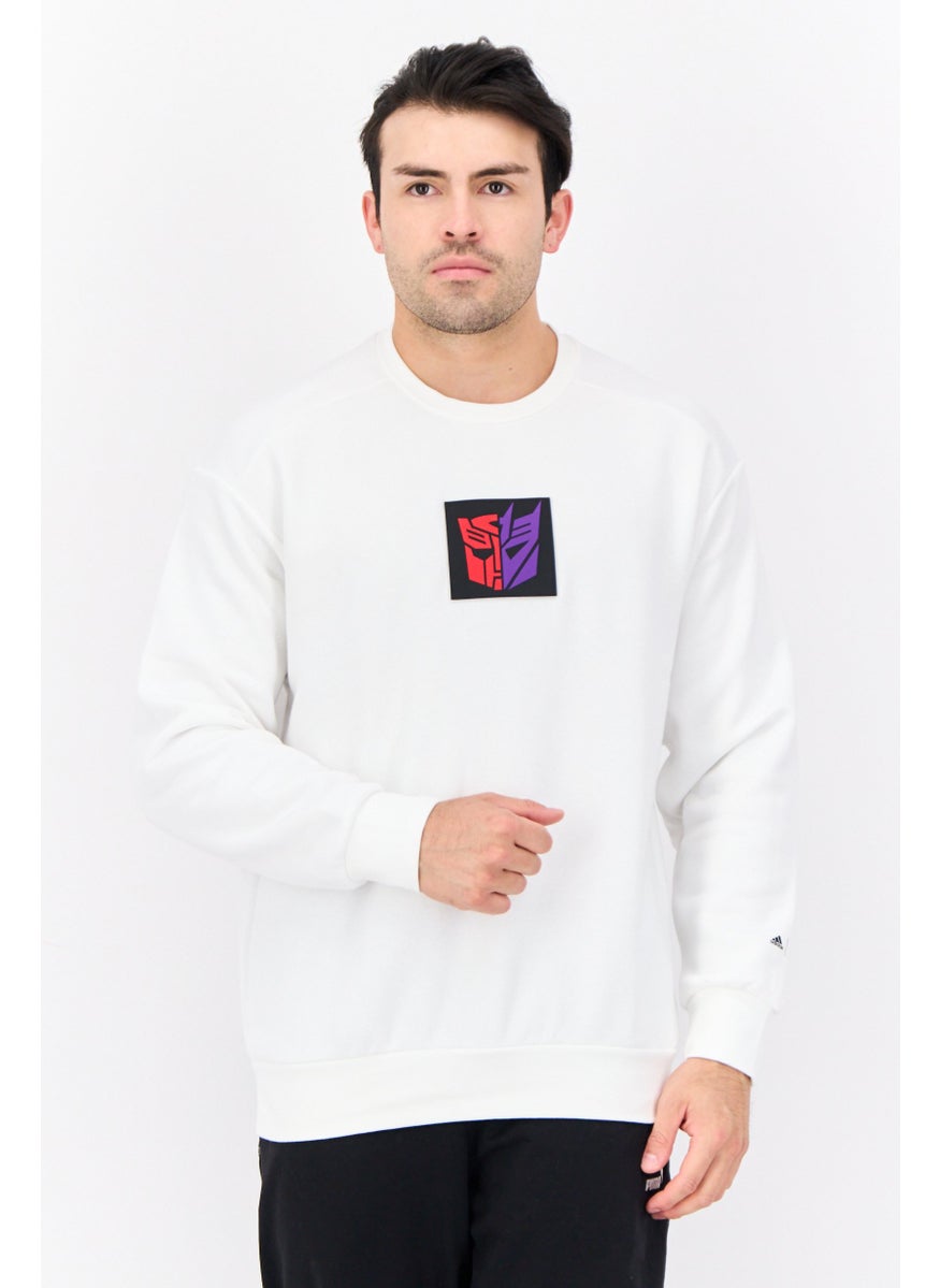 Adidas Adidas x Transformers Men Sportswear Fit Long Sleeves Outdoor Sweatshirt, White  - Image 1