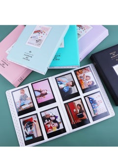 KASTWAVE 64 Pcs Pocket Mini Album for Fujifilm Instax Mini 7s 8 8+ 9 25 26 50s 70 90 Instant Camera Mini Pocket Album 3 Inch Photo Album and Business Card (Ice Blue)  - Image 2