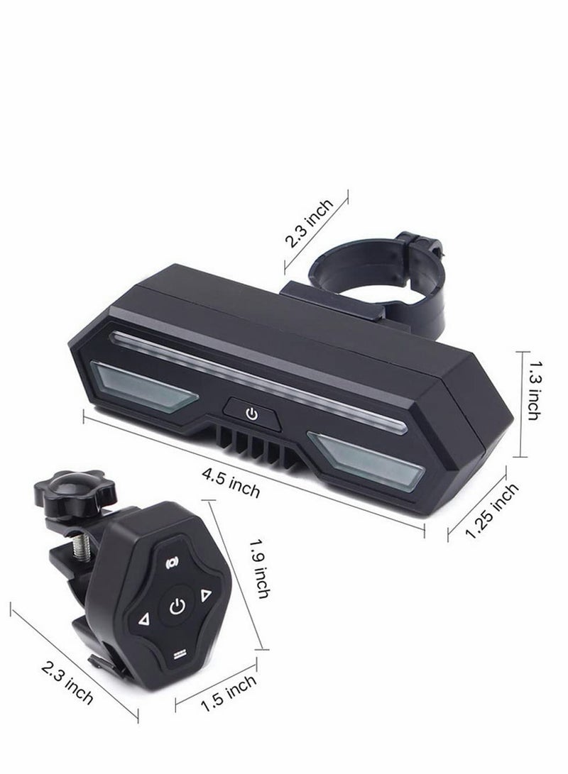 SYOSI Bike Tail Light with Wireless Remote Control, USB Rechargeable Ultra Bright Waterproof Bicycle Taillight for Cycling Safety Warning - Image 2