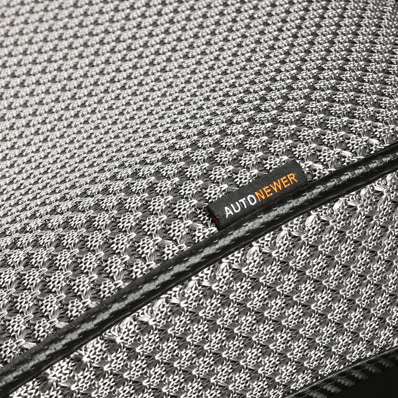 Auto Newer Luxury Breathable Car Seat Cover Fit Four Seasons, Universal Front of Car Seat Cushions, Bottom Seat Covers of Full Wrapped Edge,Universal Fit for 95% Cars,SUV,Pickup,Van(Greyï¼Œ2PCS) - Image 5